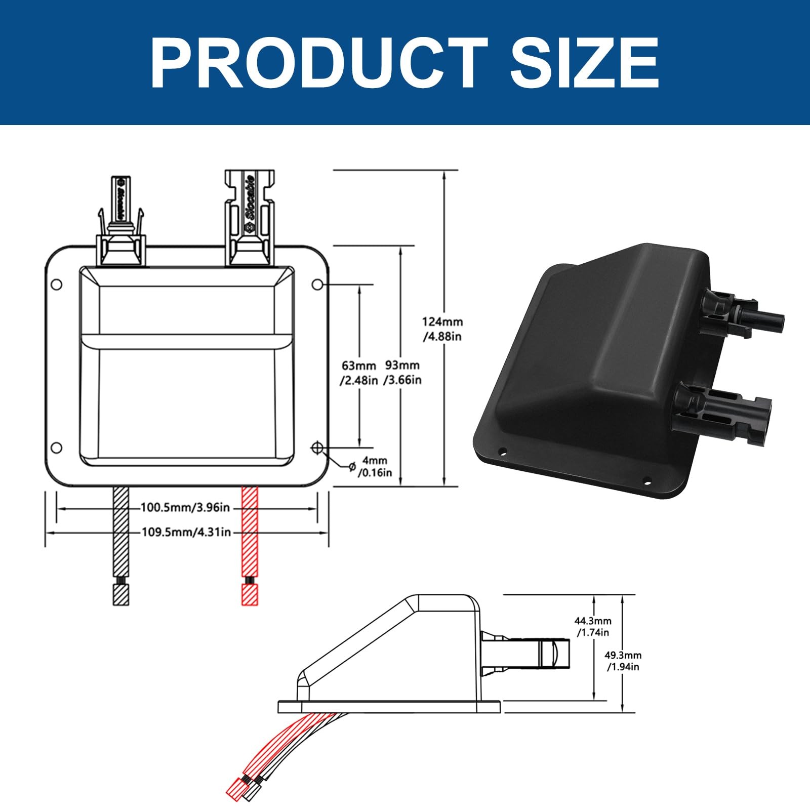 Solar Cable Entry Gland0.33ft 10awg Soft Solar Extension Cable And Connector Uv