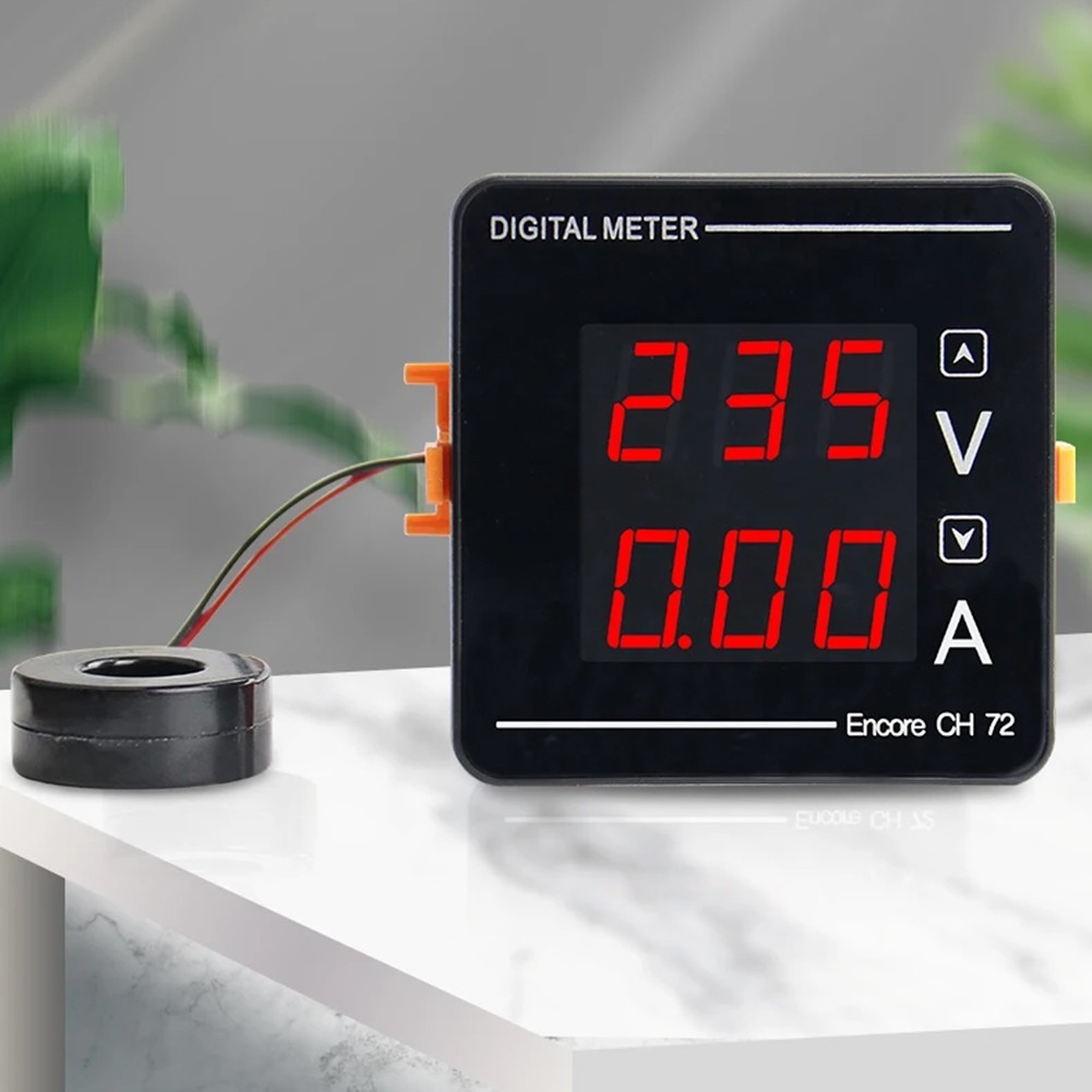 Reliable Dual Display Digital Meter for AC Voltage and Current Measurements