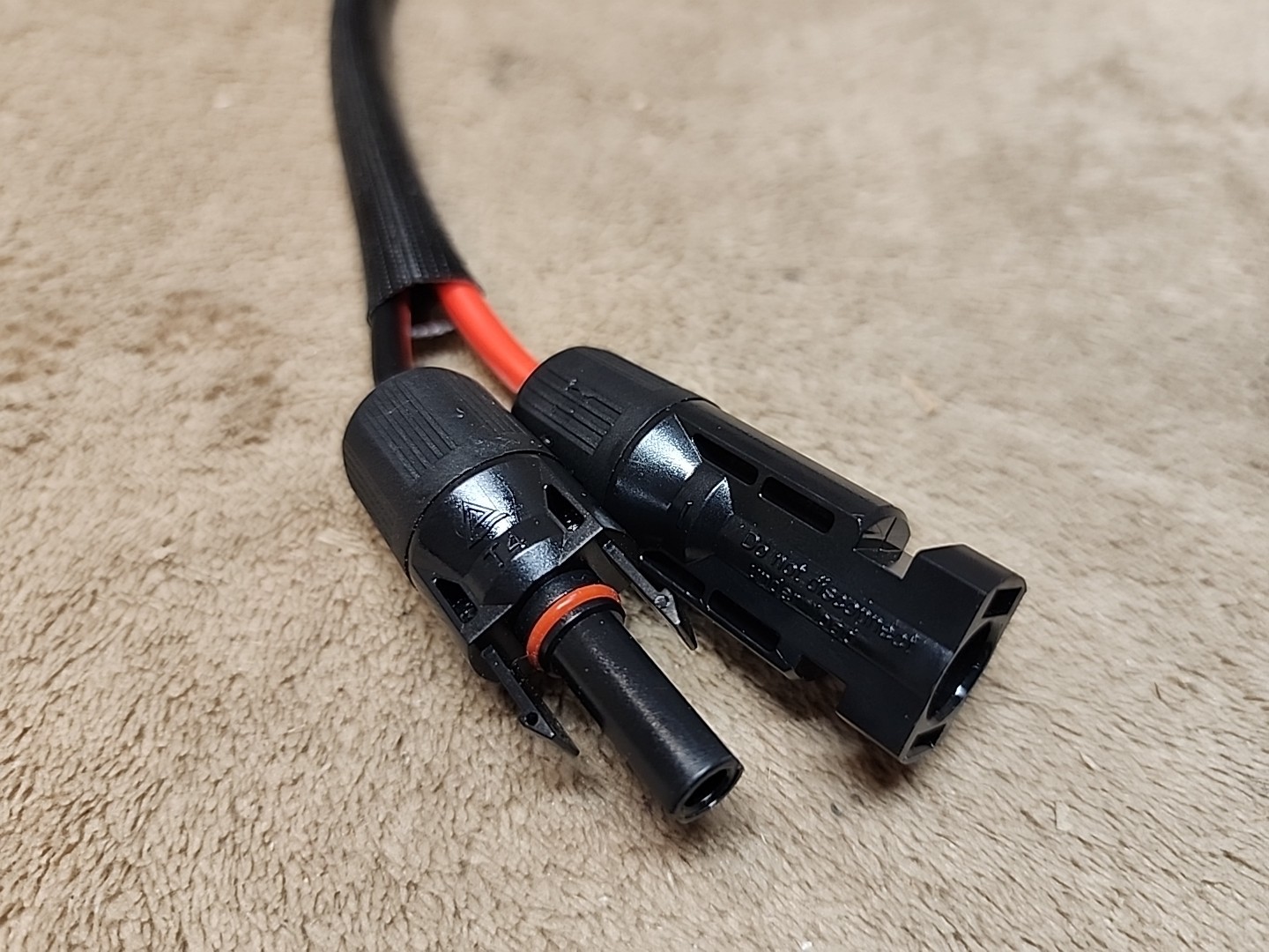 10 AWG XT60i Male Female Connector to Solar Panel Charging Cable Wire. 2 Foot