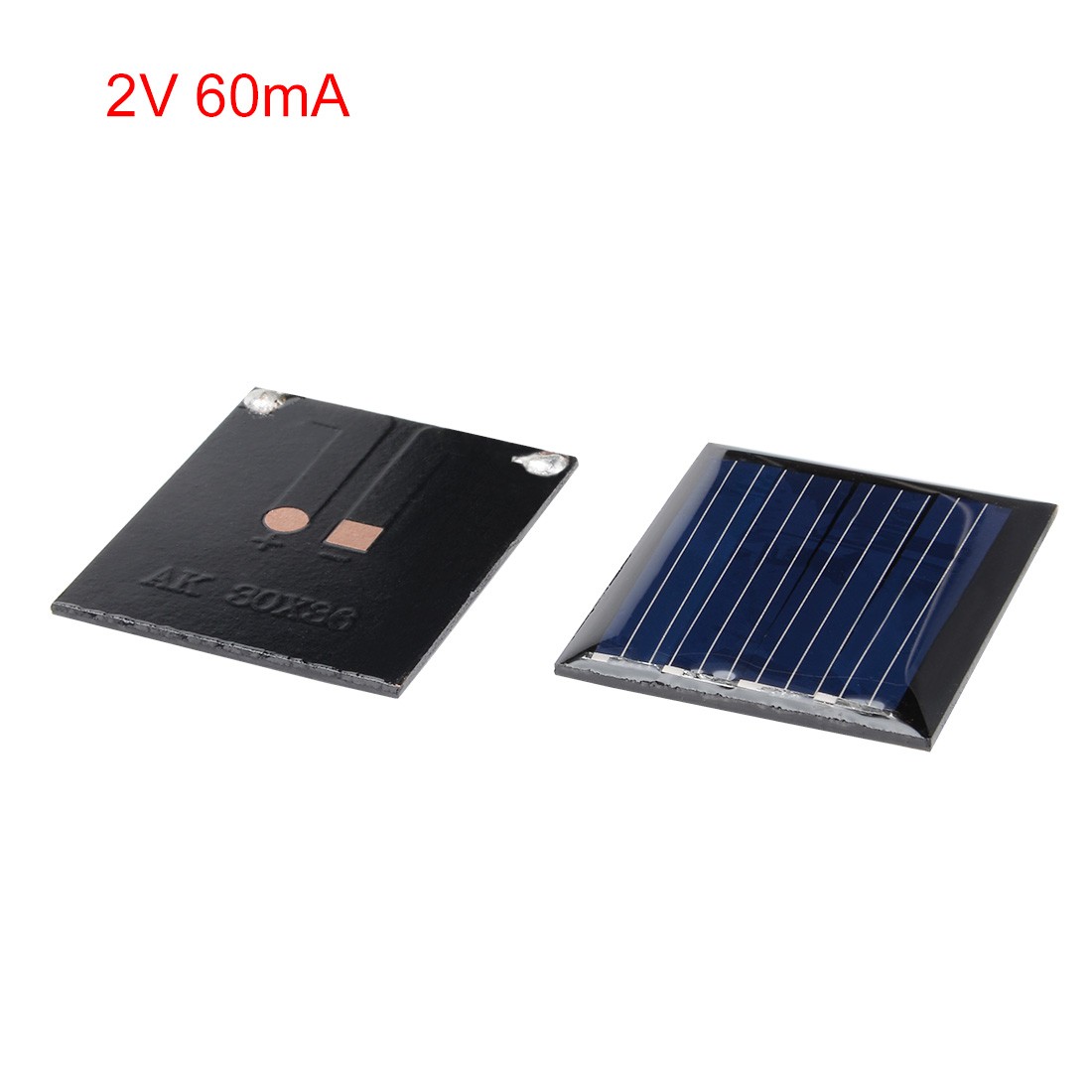 5 Pcs 2V 60mA Poly Mini Solar Cell Panel Module DIY for Toys Charger 30mm x 36mm