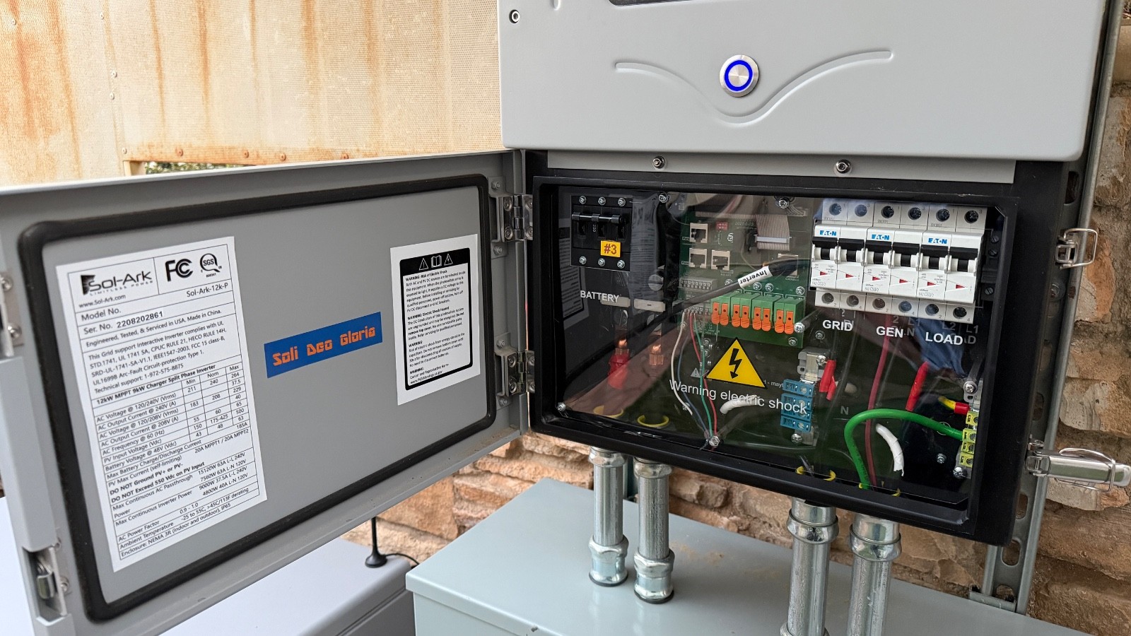 HomeGrid Stack’d 28.8 kWh (6) 48V Lithium Battery Standard All Weather Modules +