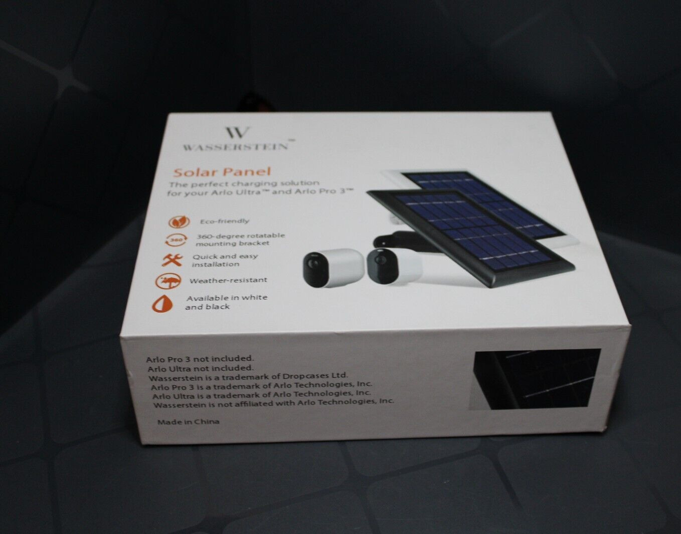 Wasserstein Solar Panel for Arlo Ultra and Pro 3 Not Tested Free Shipping