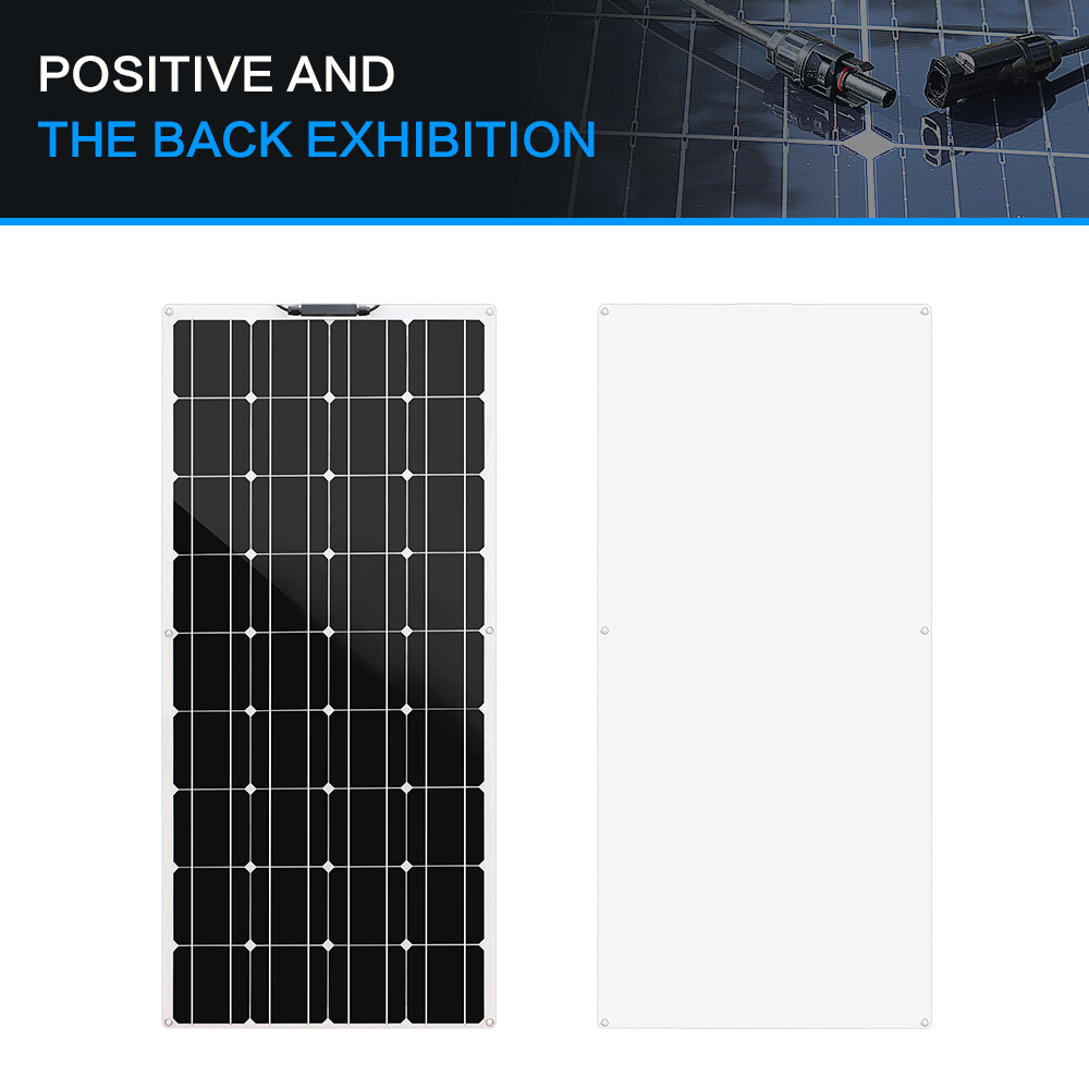 WUZECK 100W 18V Flexible Solar Panel Off Grid Module 10A Controller for RV Home