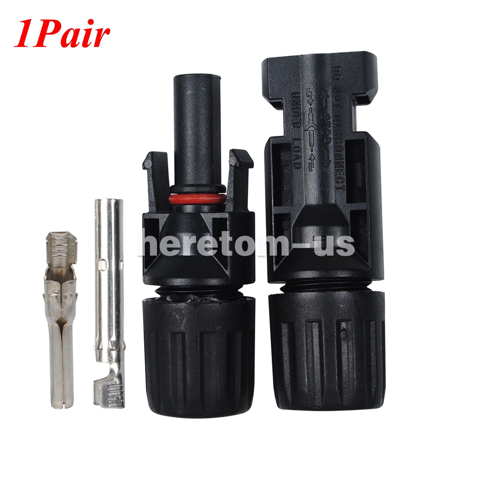 Lot 1-100Pairs 1000V 30A Male & Female Wire Cable Solar Panel Connector Plug Set