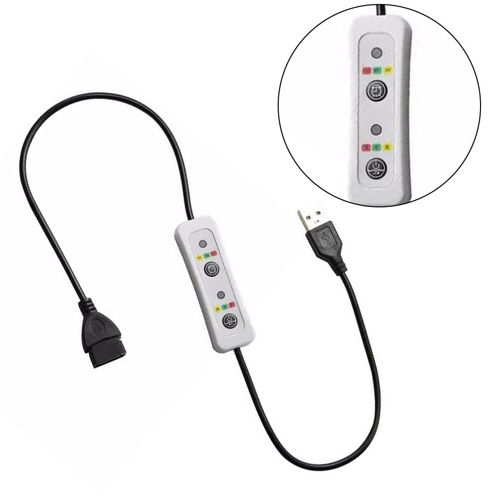 USB Timer Cable Memory Function Color-coded Indicators Red Green Yellow Lights