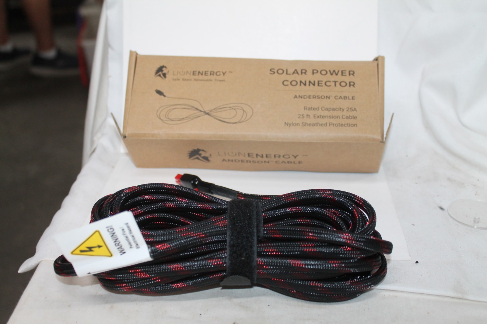 Lion Energy Solar Power Connector Anderson Cable 25 FT Est. Cable