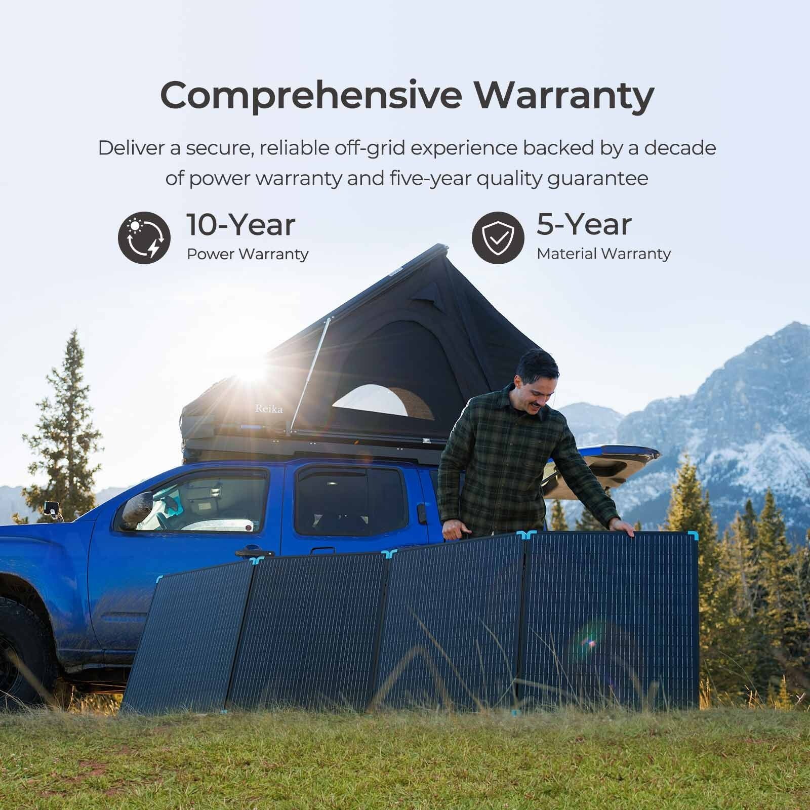Renogy 400W Lightweight Portable Solar Suitcase Foldable Solar Panel Outdoor