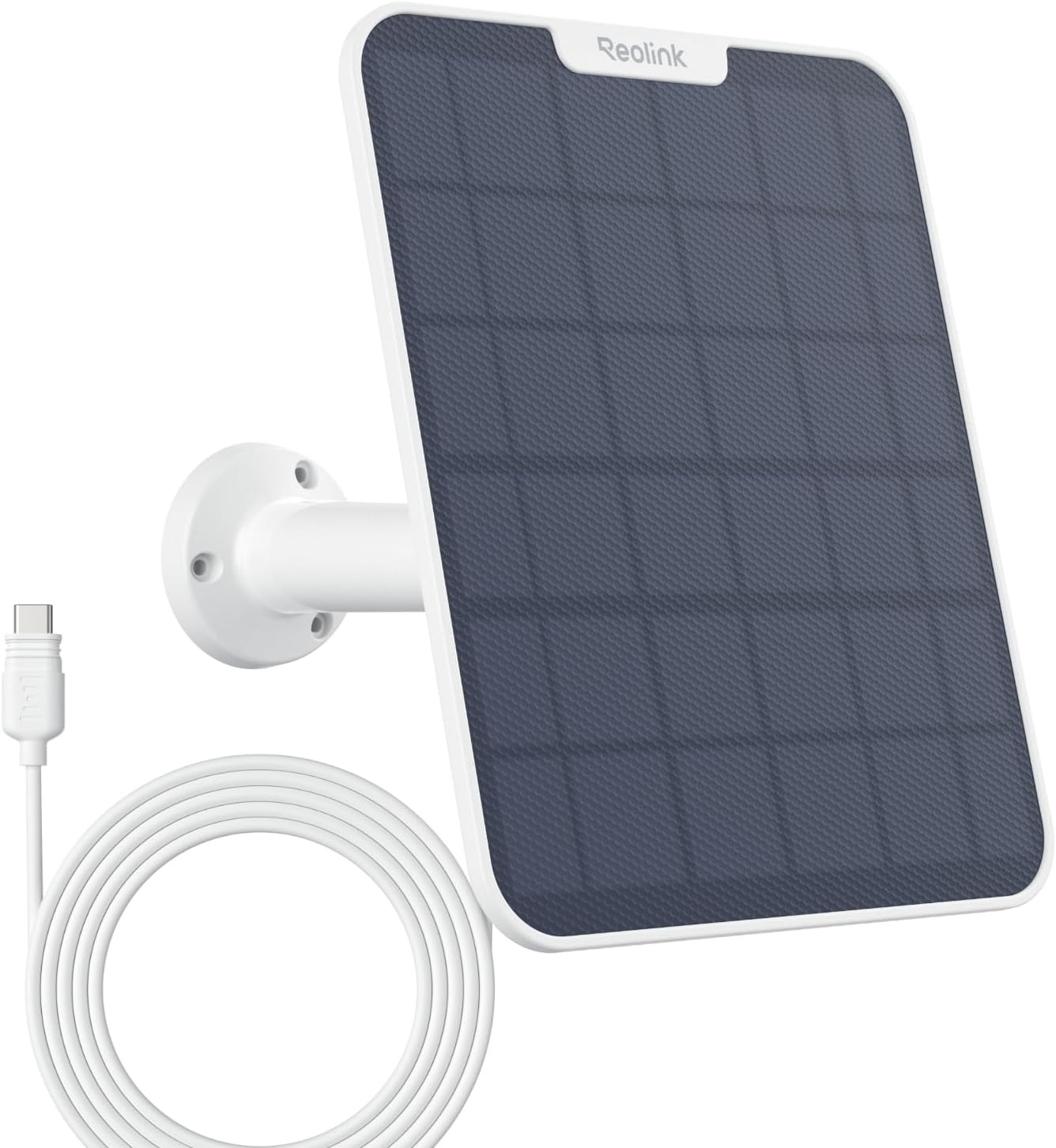 REOLINK 6W Solar Panel White, Non-Stop Solar Power Supply for All Wireless Batte