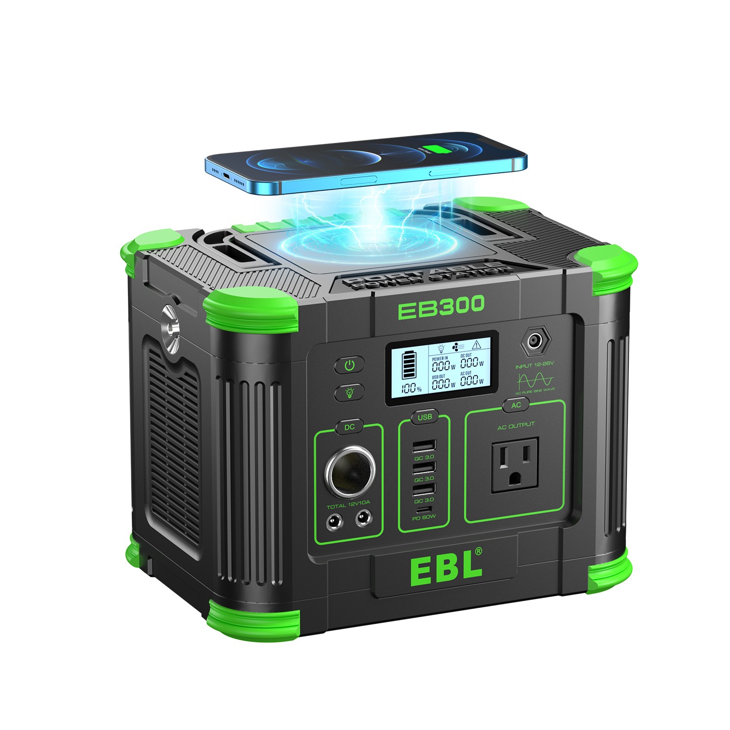 NEW 330W Li-ion Battery Portable Power Station for Outdoor Camping Power Supply