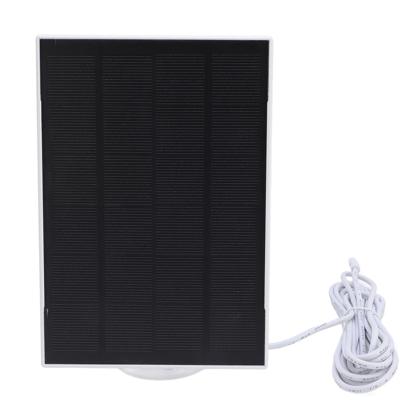 White Solar Panel For Bird Feeder Camera Waterproof Charger For Outdoor Use