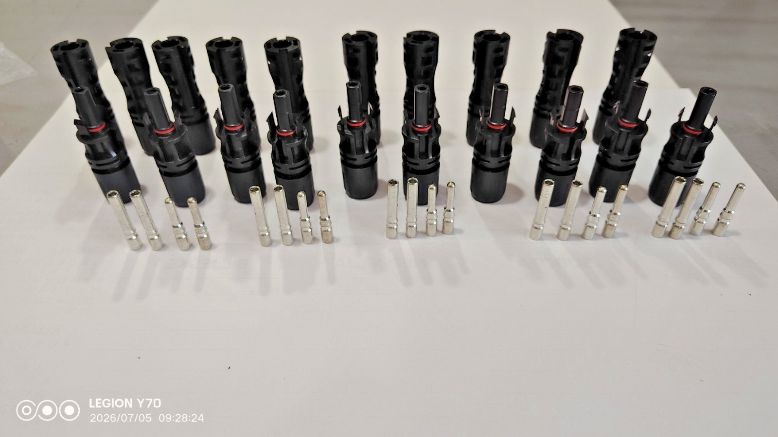 10 Pairs 60A 1500V Solar Panel Connectors MC4 Compatible with Pins for 10mm² Cab