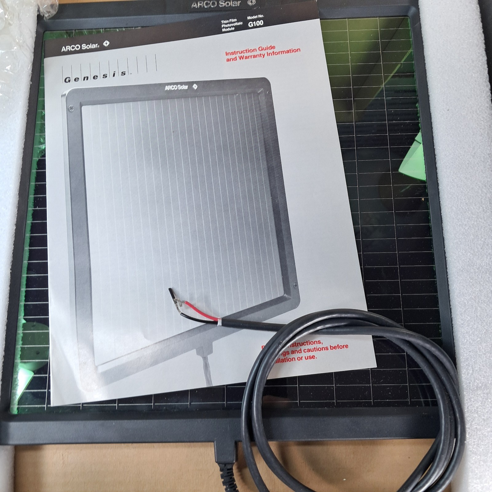 ARCO Solar Genesis G100 5W Thin Film Solar Panel Module USA