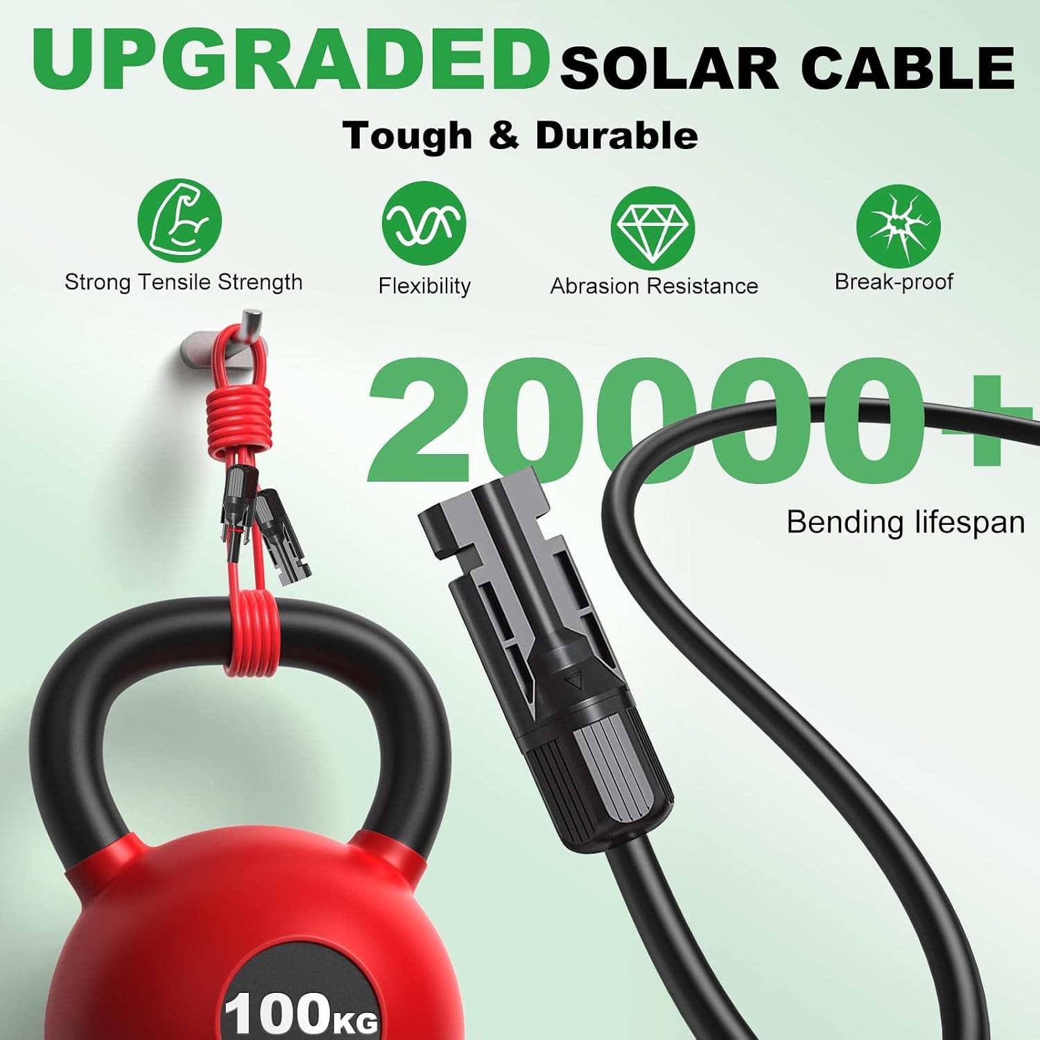 Oududianzi Solar Extension Cable 100FT 10AWG Tinned