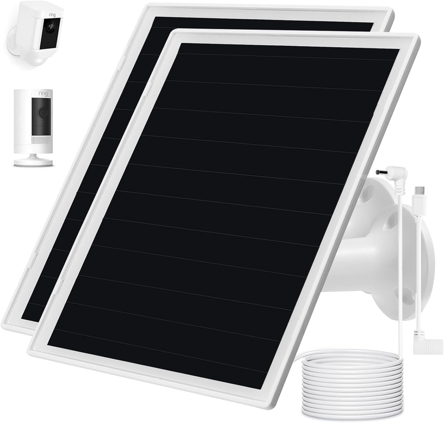 6W Solar Panel for Stick Up Spotlight Cam Plus Pro USB-C IP66 Waterproof
