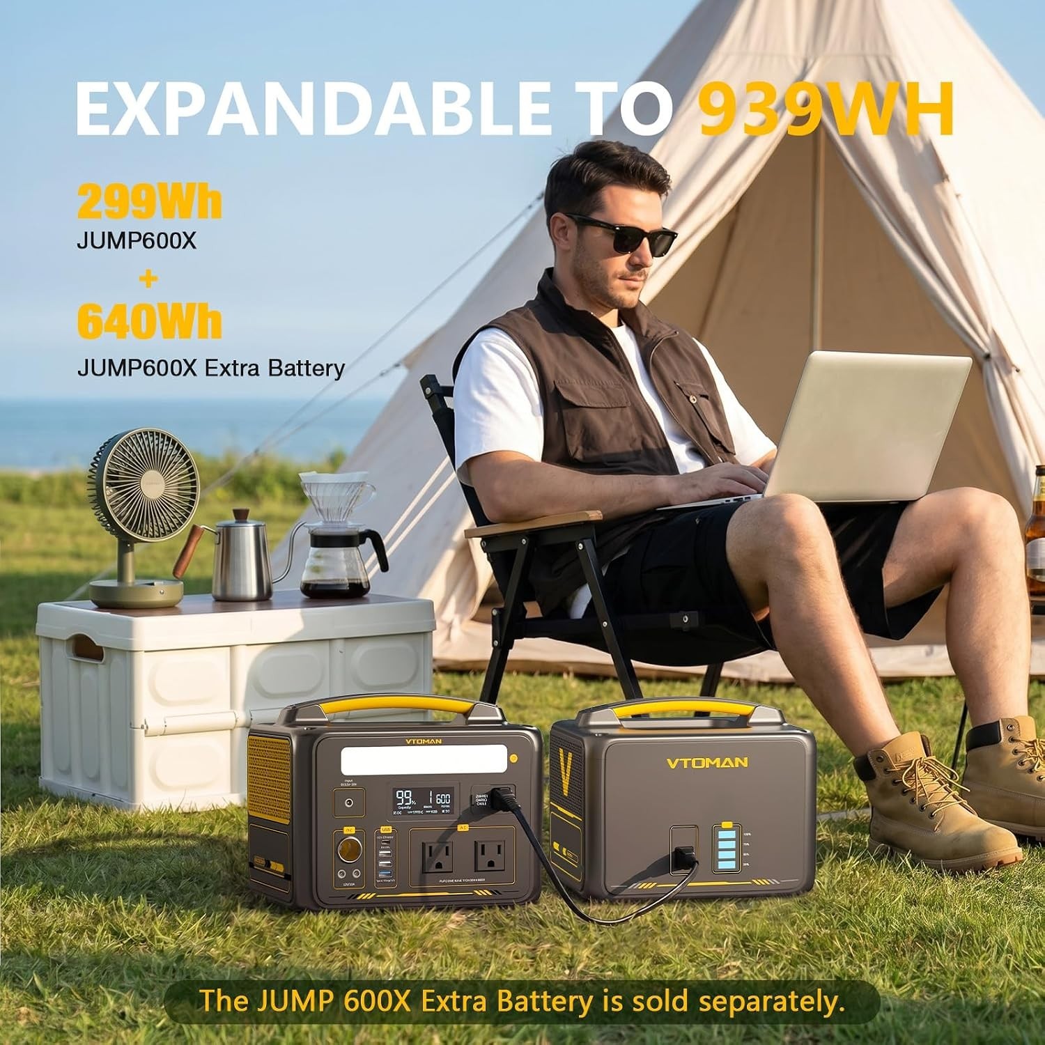 600W Solar Generator LiFePO4 Battery Power Station