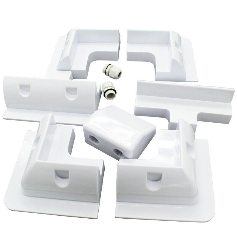 5/7x Set Solar Panel Kit Corner Cable Mounting Bracket Caravan Boat Roof Mount