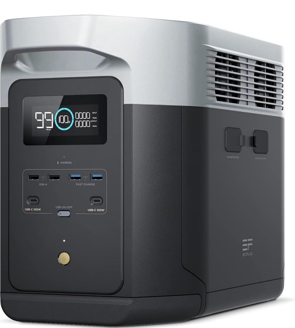 EF EcoFlow Portable Power Station Delta 2 Max 2400W LFP Solar Generator