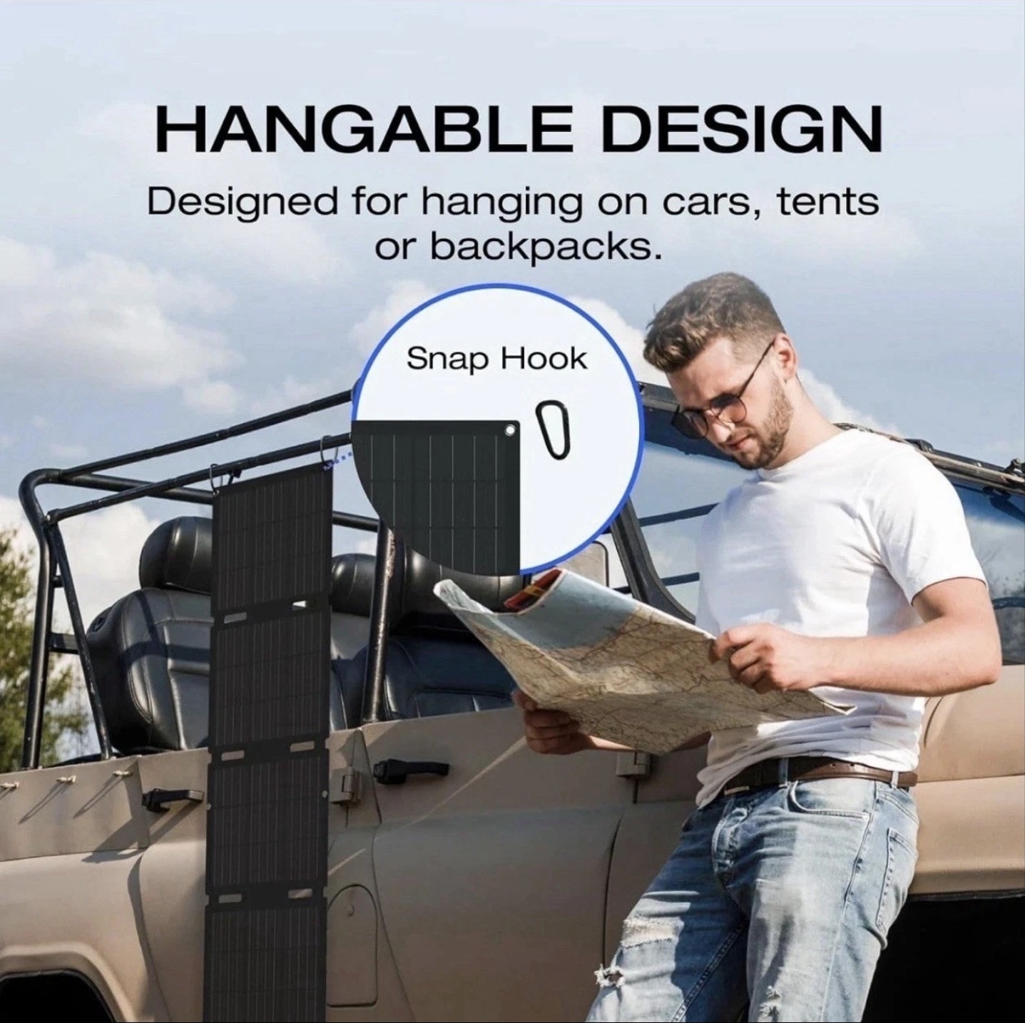 EF ECOFLOW 45W Portable Solar Panel with Type-C, 25% Conversion Efficiency IP68