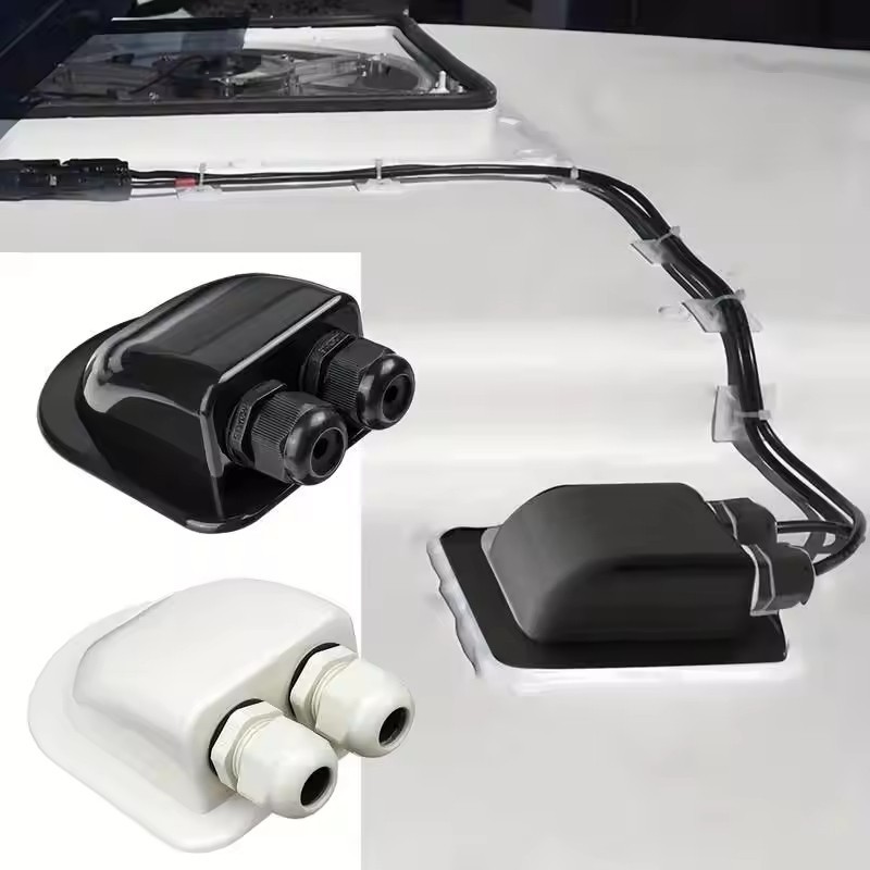 Double Wire Entry Gland Box Solar Panel Roof Wire Entry Gland Box Cable Motorhom