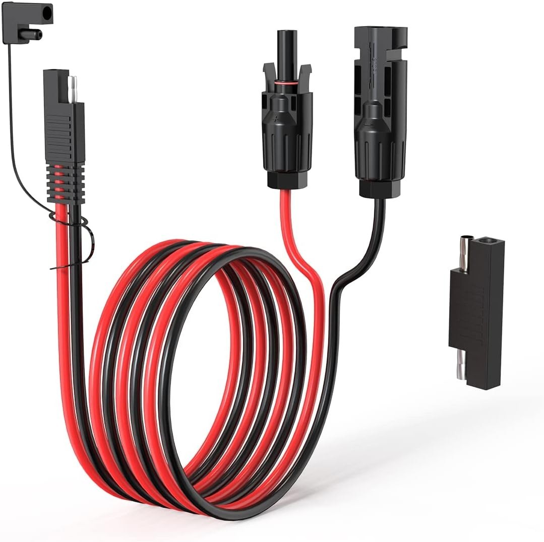 Solar Panel to SAE Adapter Cable 10AWG for RV Solar Panel Caravan Battery Charge