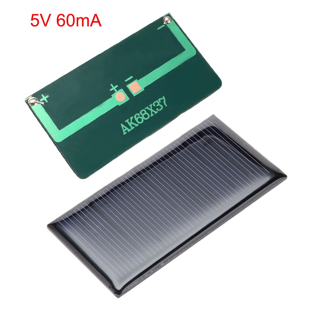 5 Pcs 5V 60mA Poly Mini Solar Cell Panel Module DIY 68x37mm