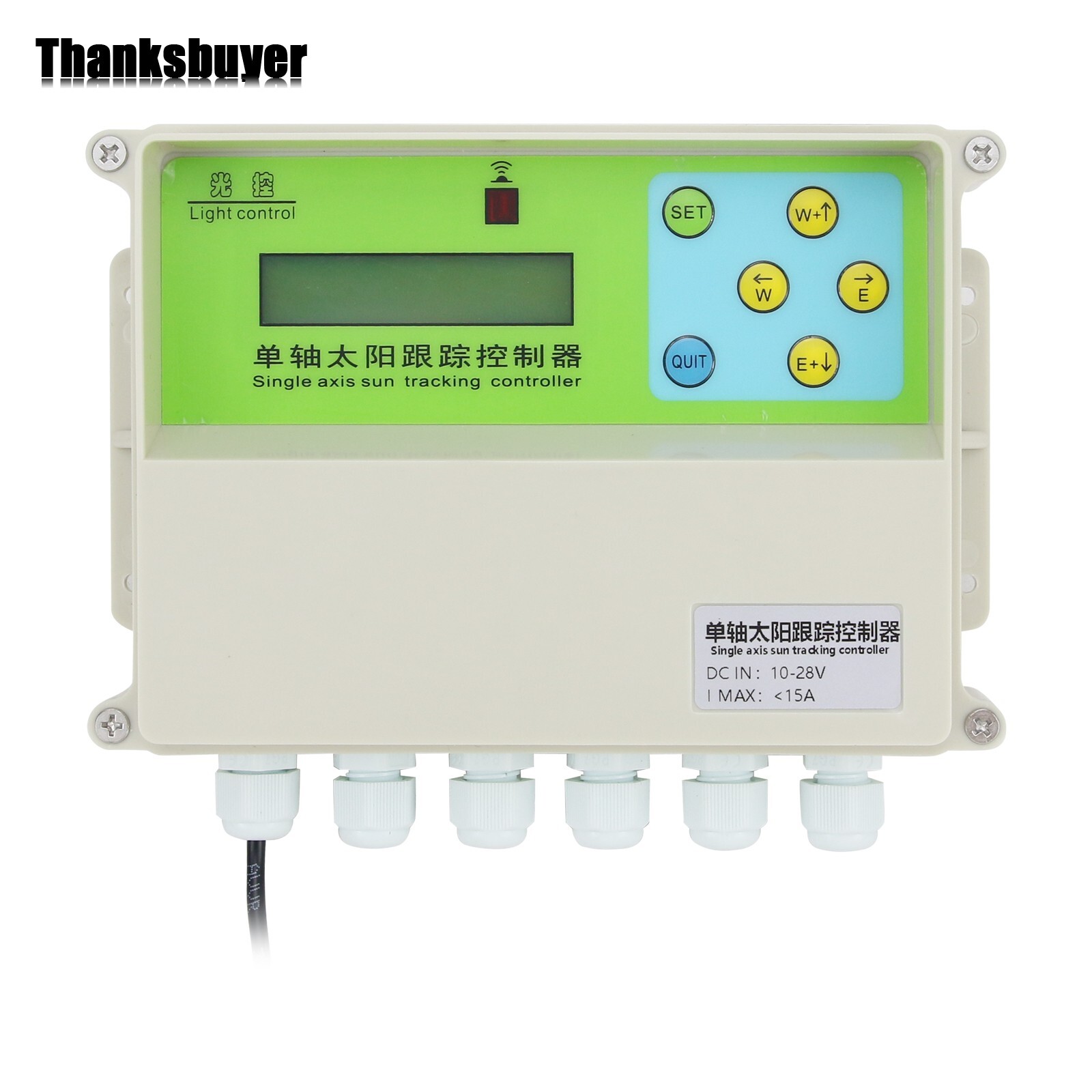 XMYC-1 Single Axis Solar Tracker Controller 12-24V Solar Panel Tracker Kit