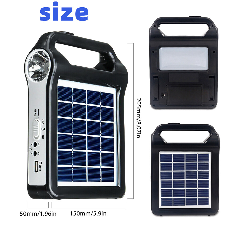 Portable Power Station Solar Generator Panel Power Bank Camping Emergency Outlet