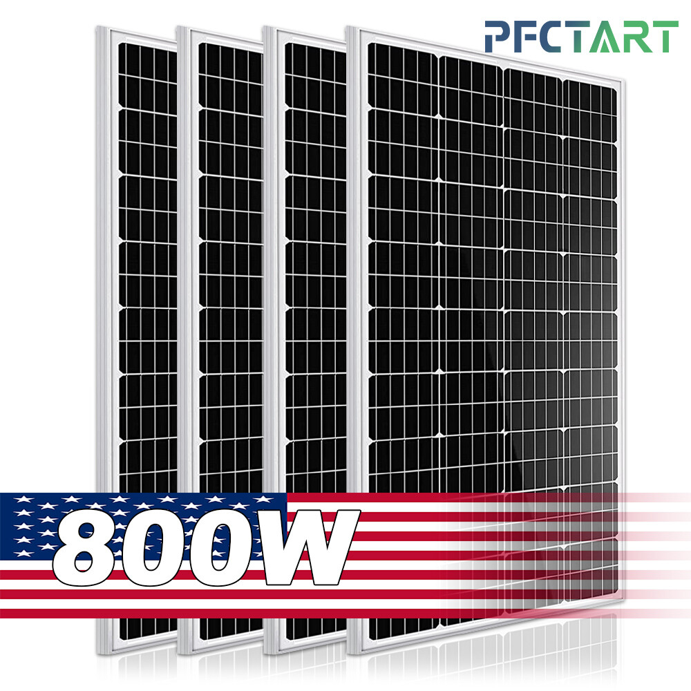 800W 12V Solar Panel High Efficiency Monocrystalline Off Grid Home RV Camping