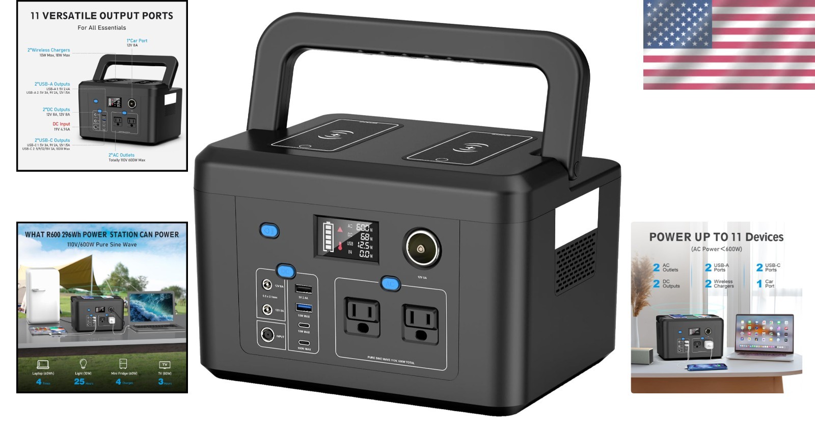 Emergency Power Supply with Wireless Charging Capability^