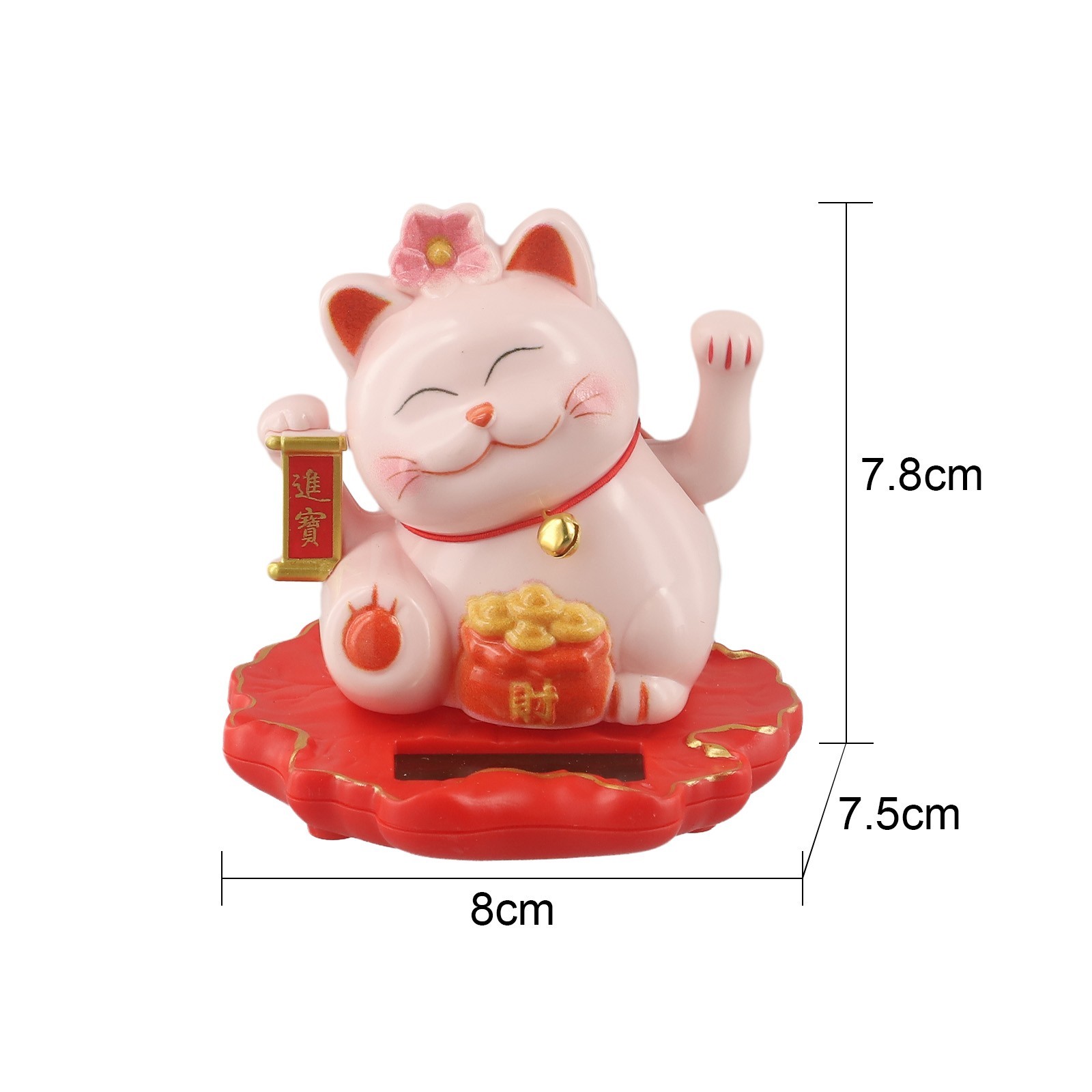 Automatic Waving Lucky Cat Classic Design Financial Prosperity Good Luck Charm