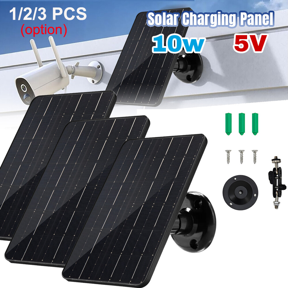 10W Solar Panel for USB Power CCTV Camera Security Cam Battery Charger Outdoor