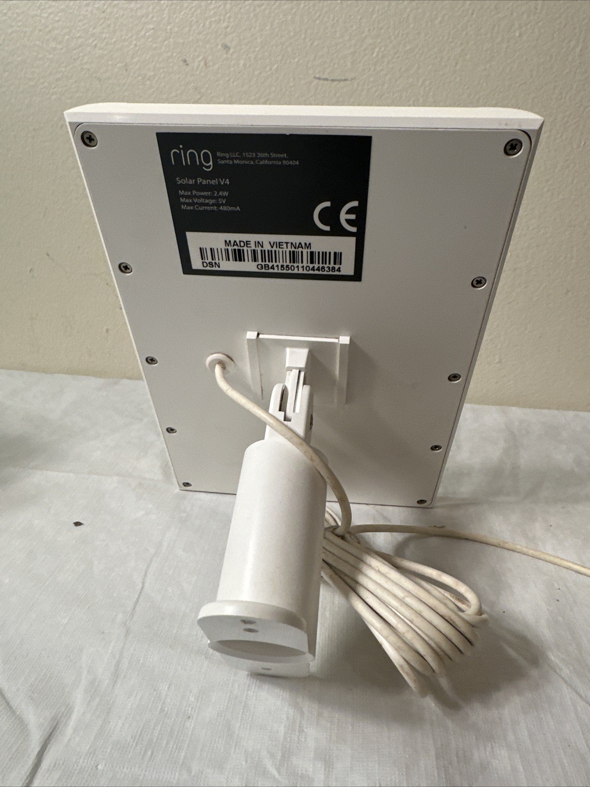 2 Ring Solar Panel V4 for Ring Spotlight Cam. Used
