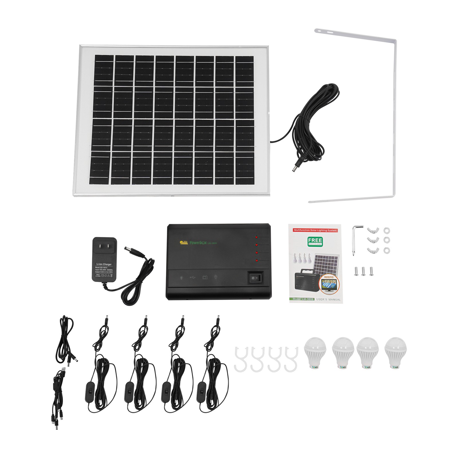 Portable Power Station with Solar Panel, Outdoor Generator Power Supply for Home