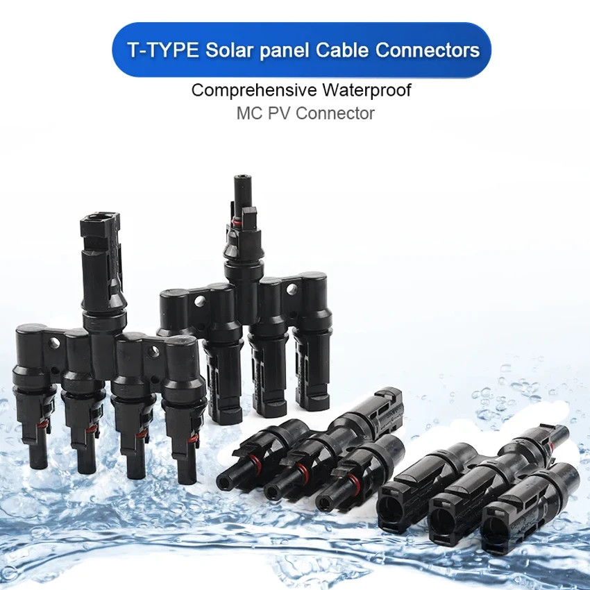1 to 2/3/4/5/6T Solar MC Connectors for Photovoltaic Energy PV Panel Parallel Sp