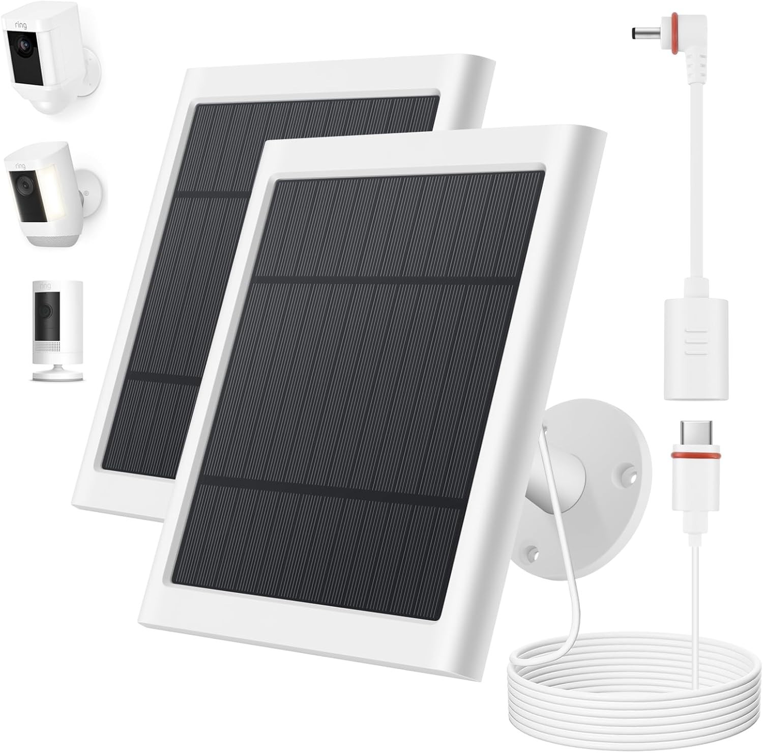 Waterproof 4W Solar Panels for Ring Camera – Easy Install & Flexibility