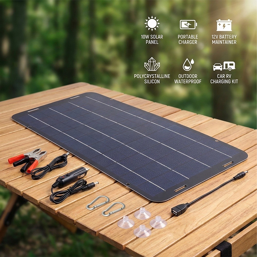 30W Solar Powered Panel Battery Charger for Car Dump Trailer Boat Marine