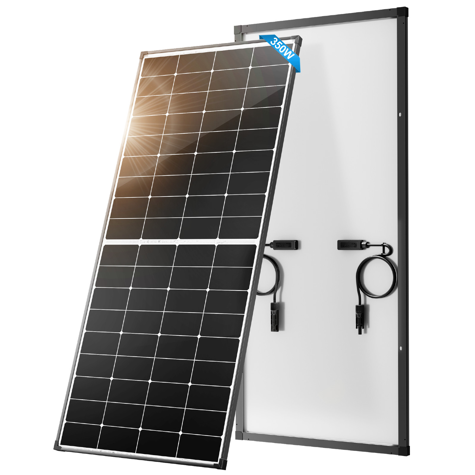 350W 12V Mono Solar Panel High Efficiency Rooftop Home Off-Grid Power Farm Yacht