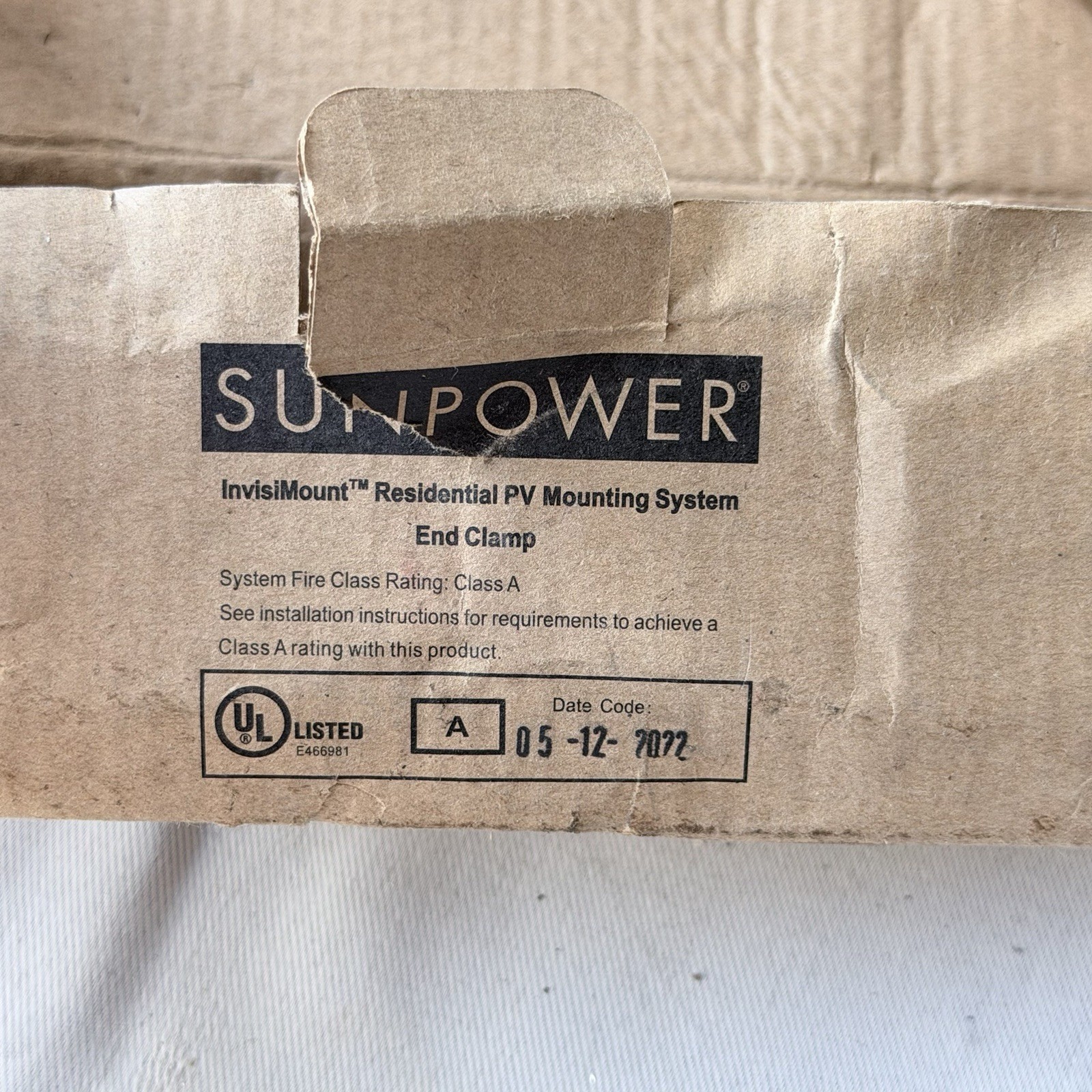 Lot of 4 – InvisiMount Assembly SunPower (518636)