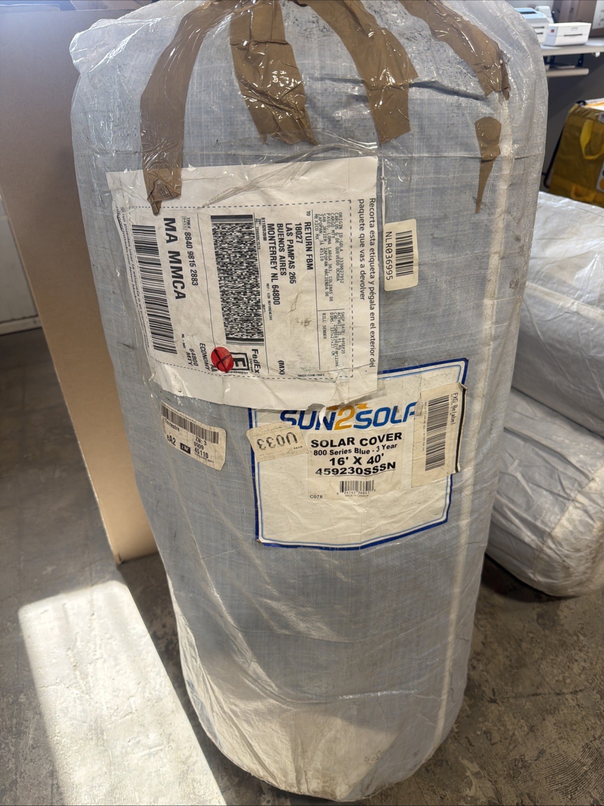 Sun2solar Solar Cover 800 Series Blue-3yr 16×40