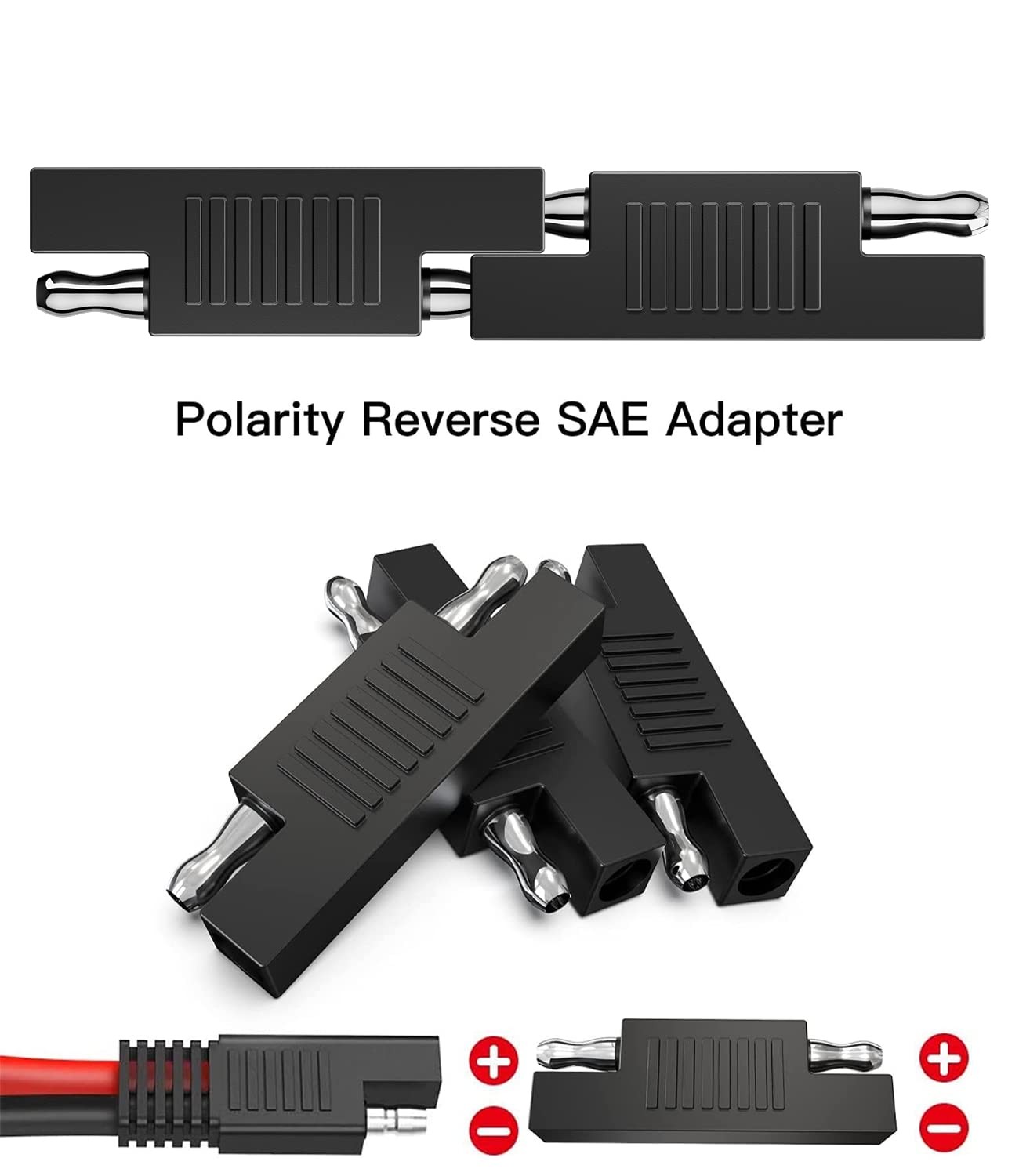 SAE Connector SAE to SAE Polarity Reverse Quick Disconnect Cable Plug Adapter…