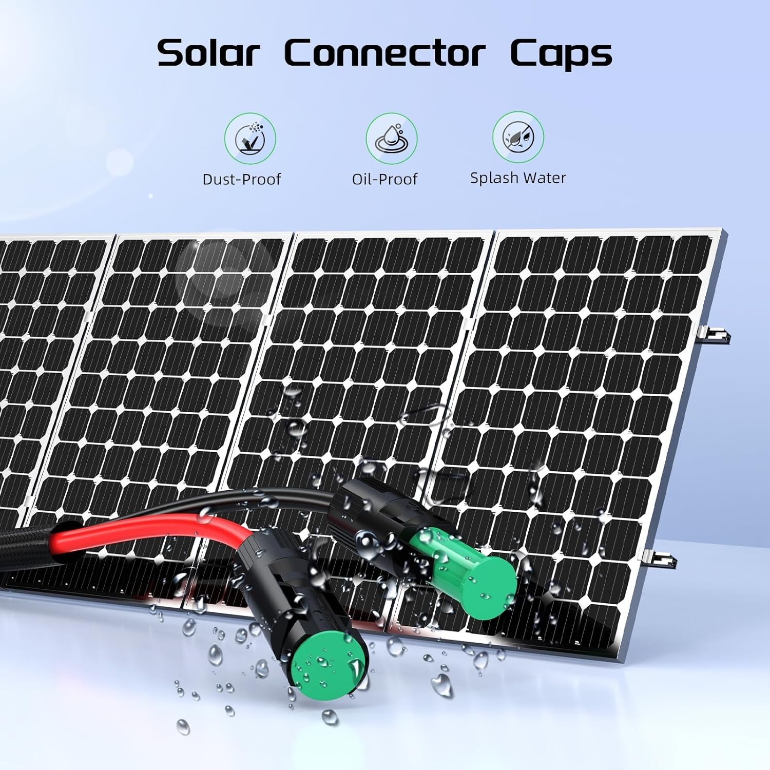 10AWG 30FT Solar Panel Extension Cable, Flame Retardant Protective Sleeving, …