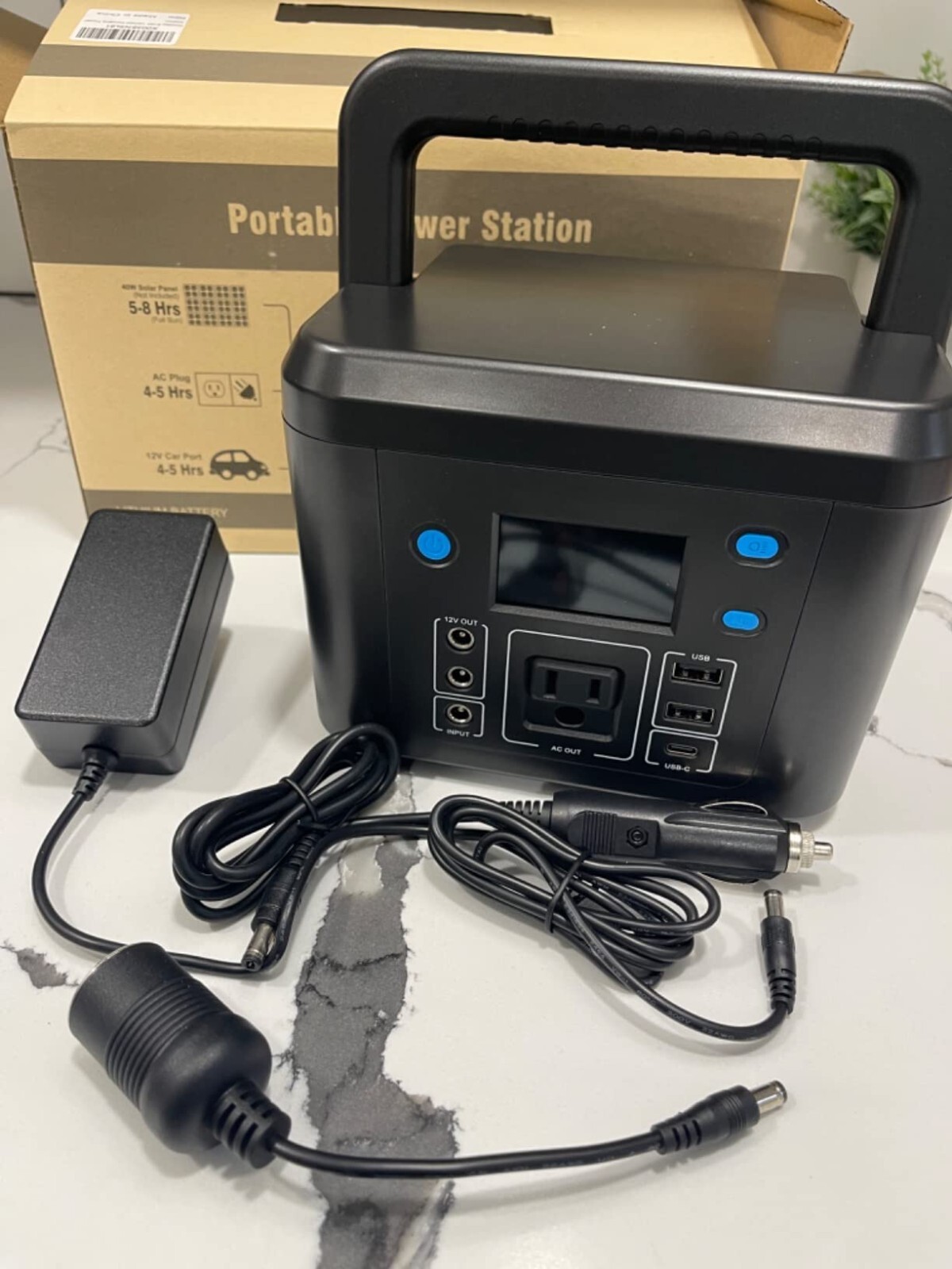 Open Box 350W 260Wh 70000mAh Portable Power Station, Lithium Battery Backup