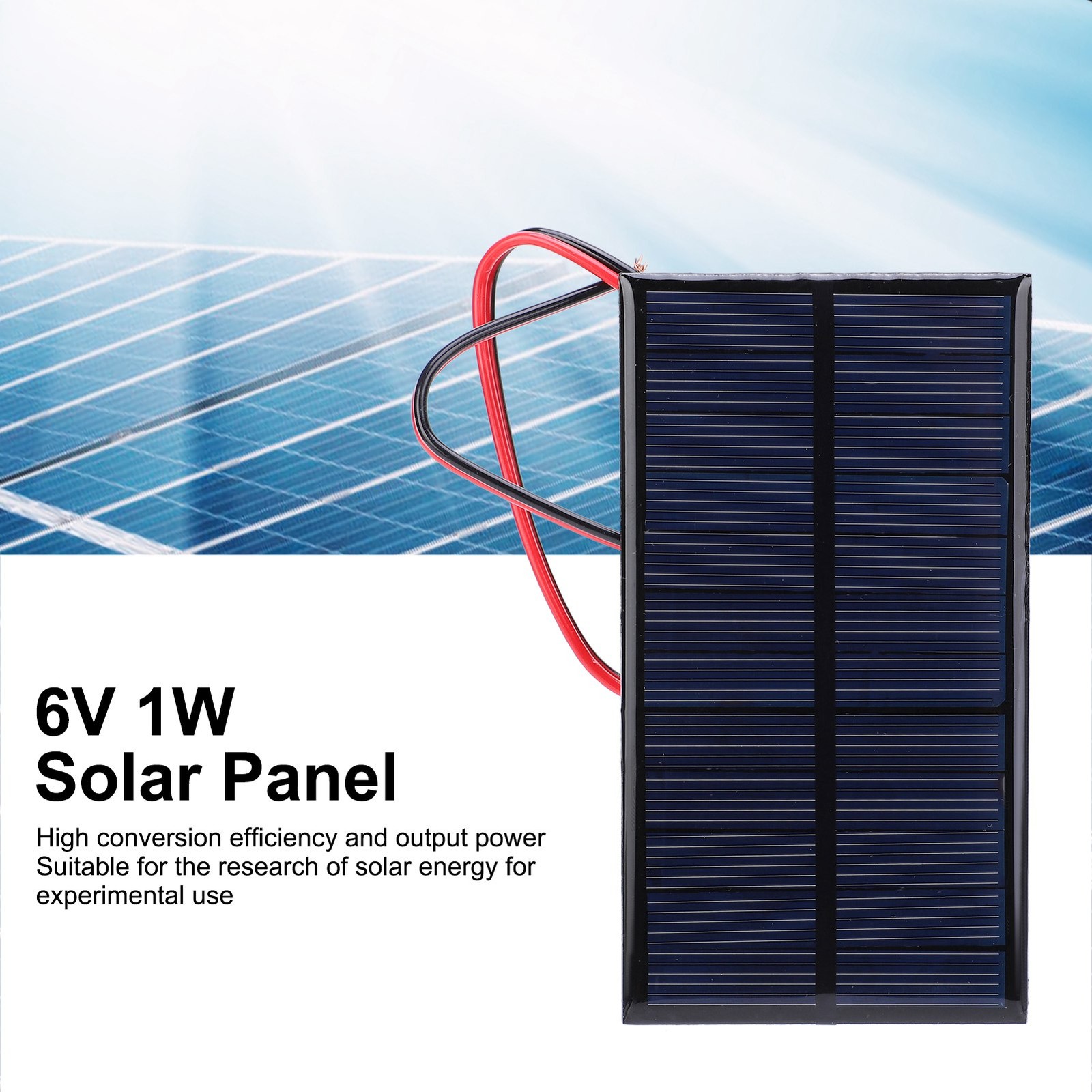 3pcs DC 6V 1W Solar Panel Cell Power Module Polycrystalline Silicon Solar Pa CET