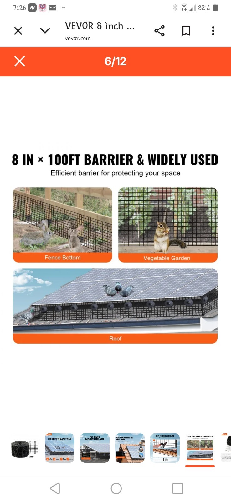 Solar Panel Critter Guard Kit
