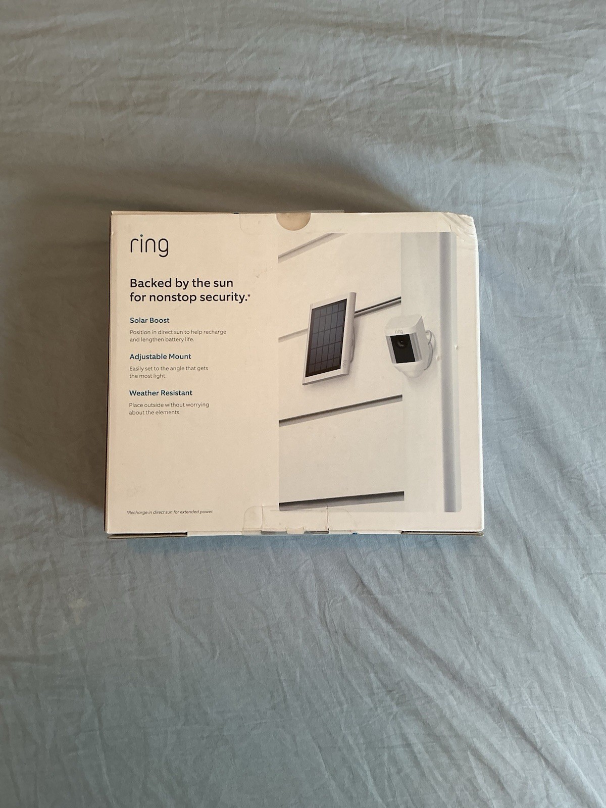 Ring Solar Panel White Gen 2 for Select Ring Cameras Weather Resistant NIB