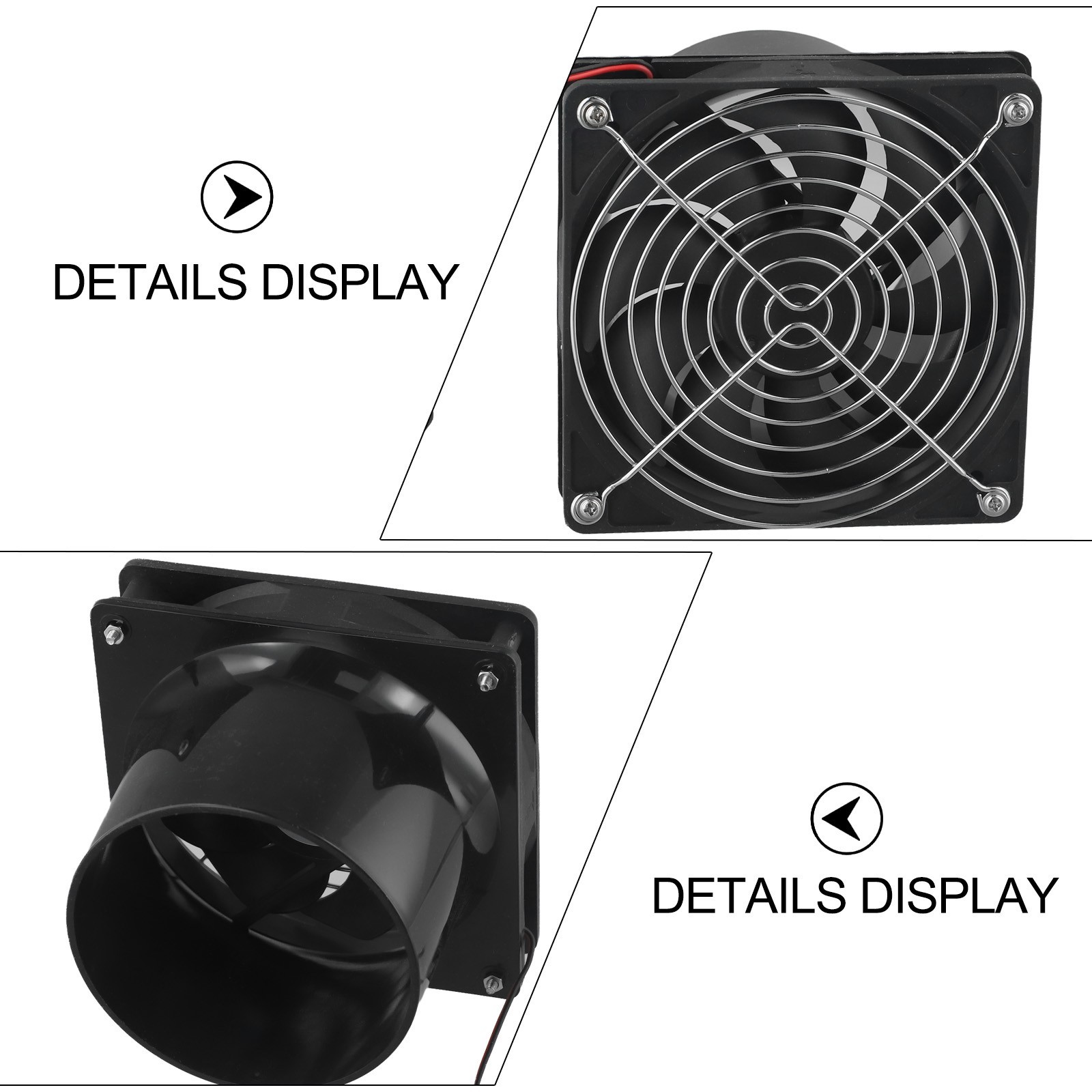 High Speed Exhaust Fan Outdoor Cooling Fan Air Circulation Enhanced Ventilation