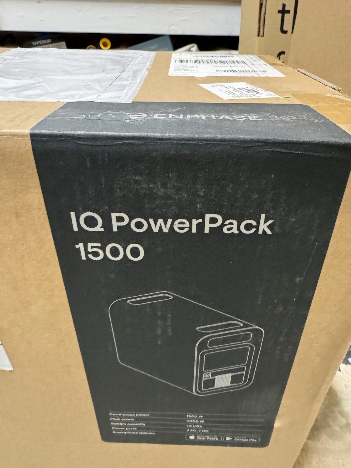 Factory Sealed Enphase IQ 1500 Portable Solar Generator, Panel and Cart Trio