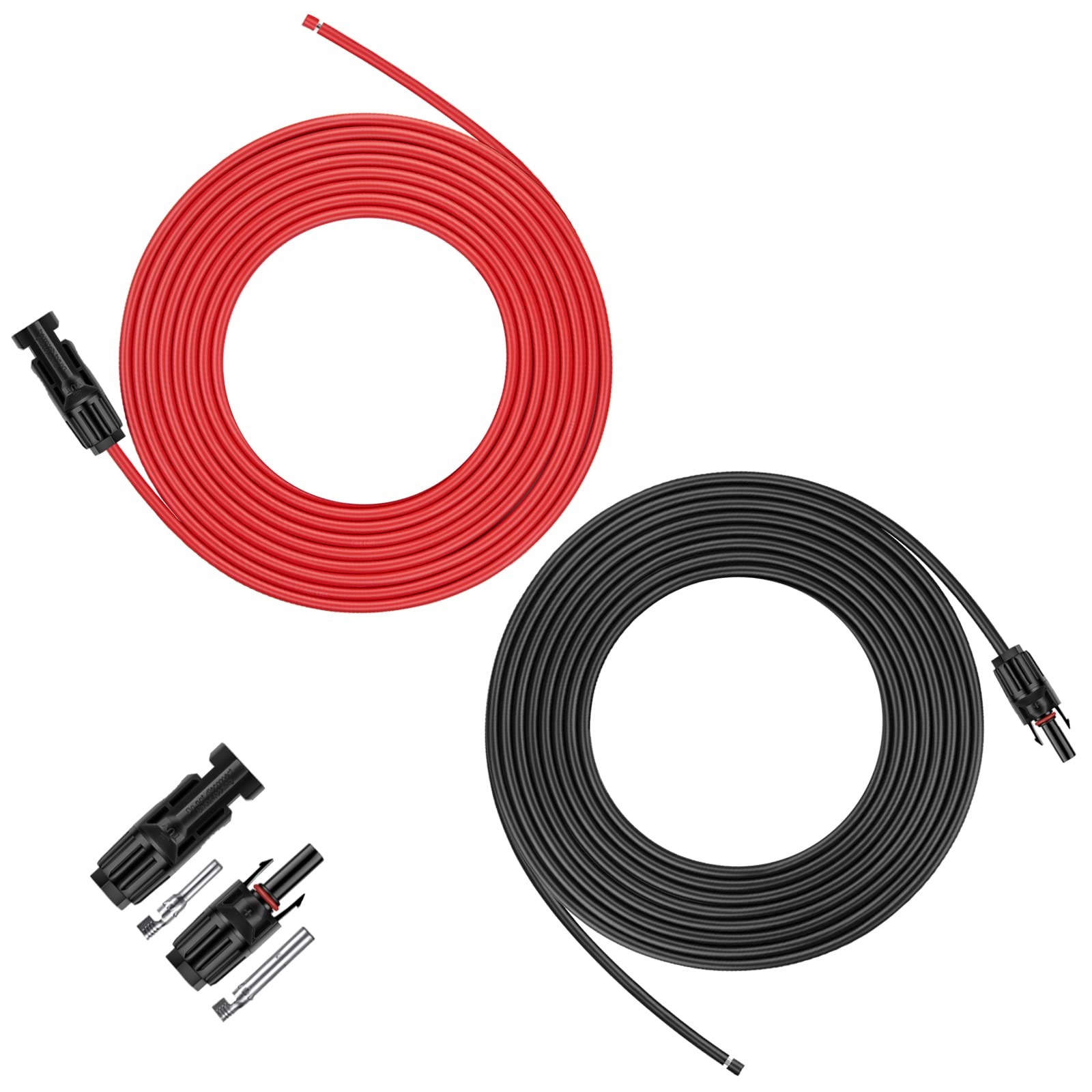 20 Feet 10AWG Solar Extension Cable with Female and Male Connector Solar Pane…
