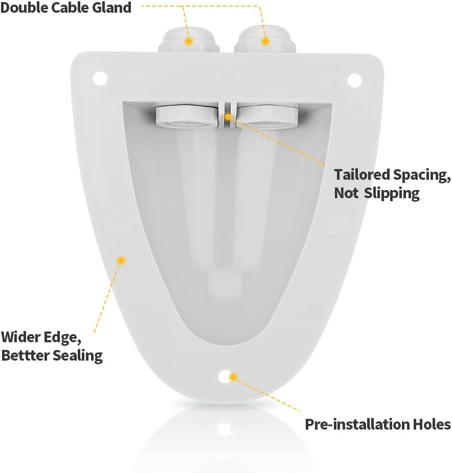Modern Weatherproof Solar Junction Box for 14AWG-10AWG Cables – Easy Install