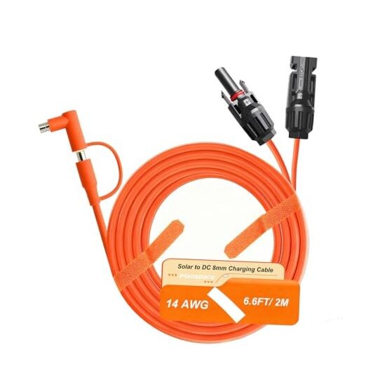 Solar Panel Connector to DC 8 mm Adapter Charging Cable SOLAR-DC8MM-ORAN